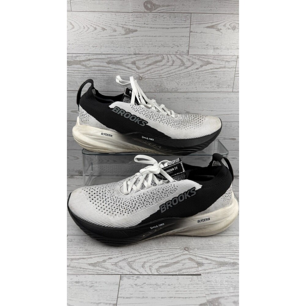 Brooks Glycerin Stealthfit 22 1104481D135 White 9D Men Sneaker Running Shoe #555